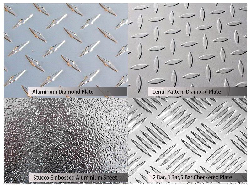 Pattern types of aluminum checker plate