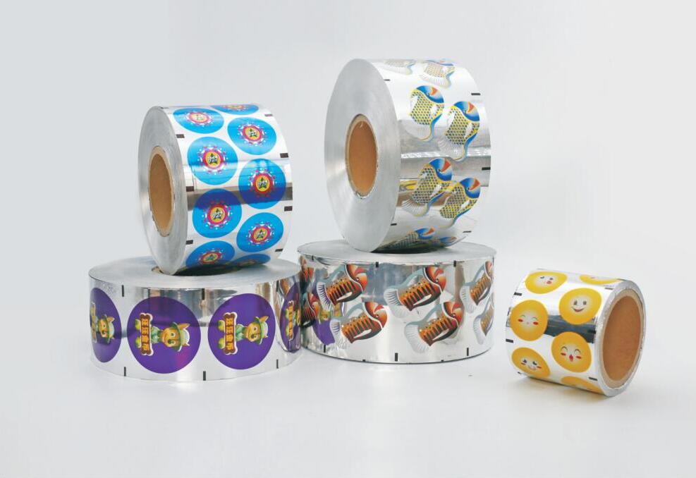 colorful coin food wrapping foil
